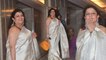 Priyanka Chopra & Nick Engagement: Madhu Chopra arrives in shiny off-white silk saree | Boldsky