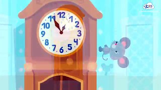 Hickory Dickory Dock - Childrens Song with Lyrics - Cartoon Animation Rhymes & Songs for Children