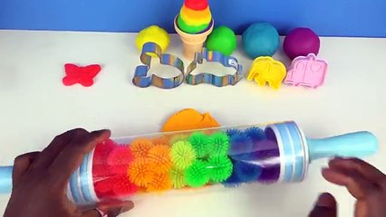 Learn Colors Play Doh Ice Cream Mickey Mouse Peppa Pig Molds Fun And Creative For Kids