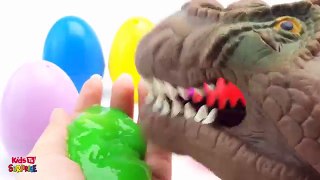 Dinosaur Egg Colorful Surprise toys Cartoon Nursery Rhymes Song Kids TV Surprise