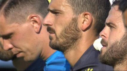 1ere j. - La minute de silence avant Chievo-Juve