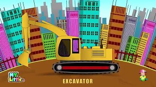 Construction Vehicles | Excavator | Bulldozer | Learning Videos for Children
