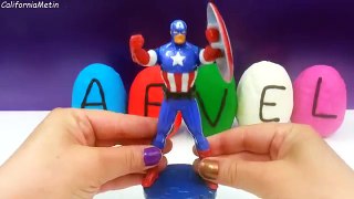 Play Doh Surprise Eggs Marvel Toys