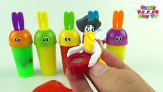Learn Colours with Slime Surprise Toys Party Learn Colors with Surprise Bunny Slime