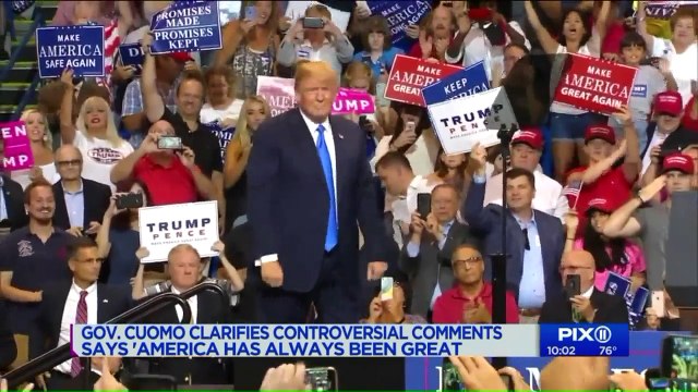 New York Gov. Cuomo Clarifies Controversial Comments, Saying `Of Course America is Great`