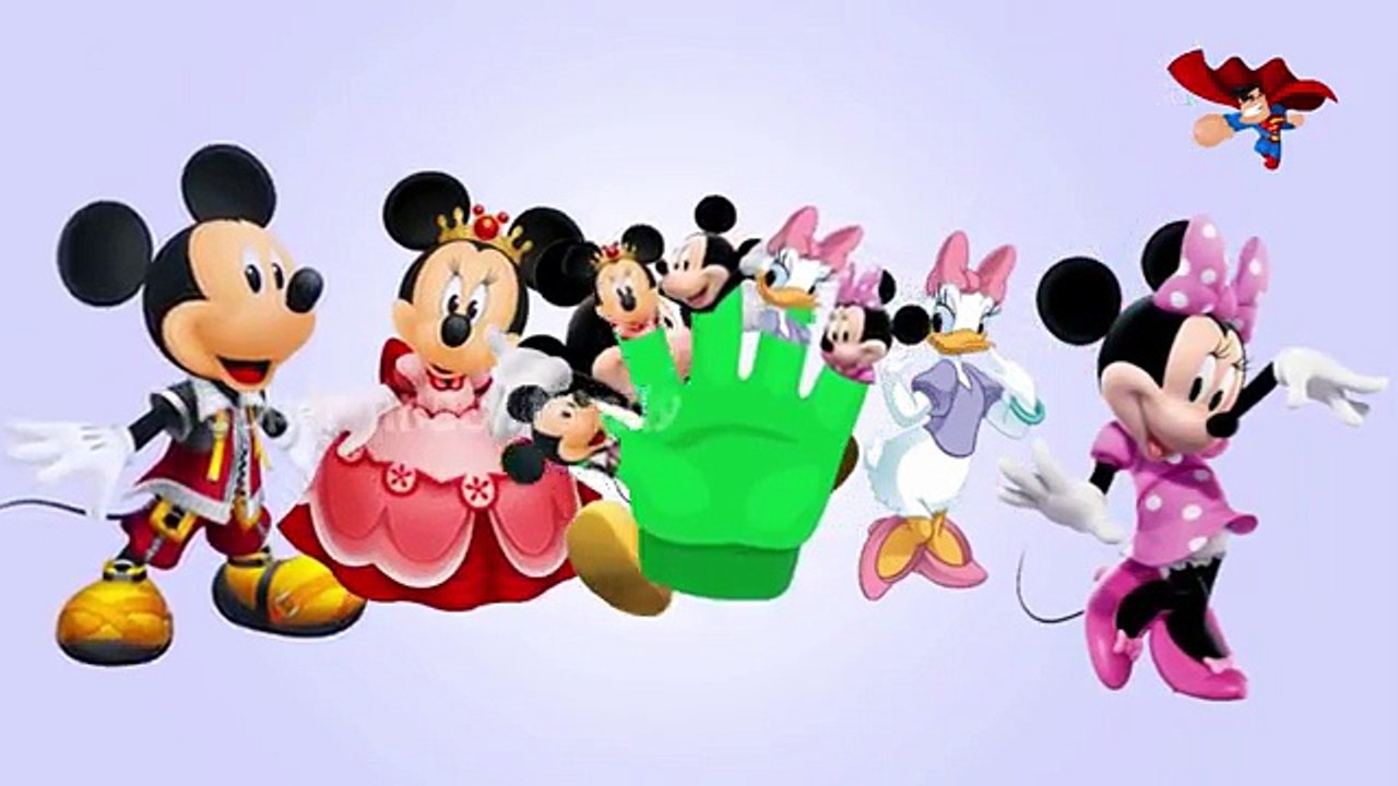 Finger Family Mickey Mouse Nursery Rhyme for Children | Mickey Mouse Cartoon Finger Family