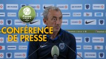 Conférence de presse Paris FC - AS Béziers (1-0) : Mecha BAZDAREVIC (PFC) - Mathieu CHABERT (AS Béziers) - 2018/2019
