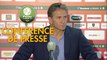 Conférence de presse RC Lens - ESTAC Troyes (2-0) : Philippe  MONTANIER (RCL) - Rui ALMEIDA (ESTAC) - 2018/2019