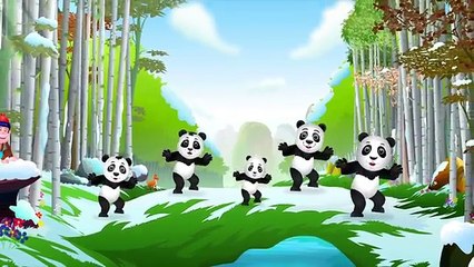 Familia Dedo Panda | ChuChu TV Canciones de Animales de Familia Dedo