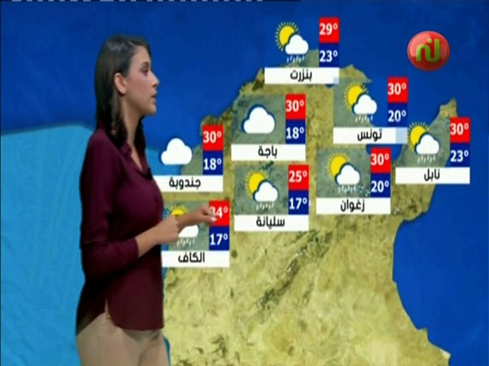 النشرة الجوية المسائية ليوم السبت 18 أوت 2018 ...