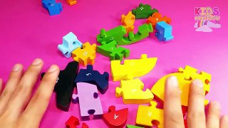 Learn Letters with a Random Game for Kids | Alphabet Teaching with Wooden Puzzle Toys for