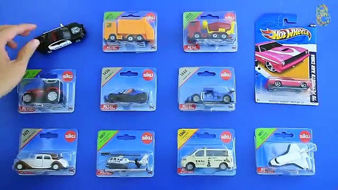 Siku Toys Learning Street Vehicles Names and Sounds for kids with Siku Hot Wheels Toys