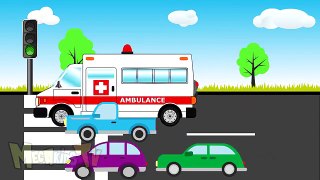 Ambulance Cartoon Video For Kids Mega Kids Tv