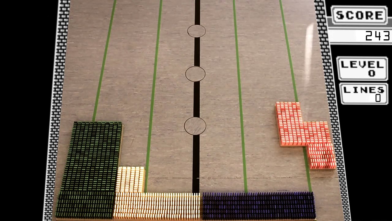 Real Life Tetris 7,000 Dominoes