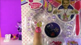 My Little Pony DIY Lip GLoss Jewelry Kit! Make Flavored Colors! Ring Necklace Bracelet! FU