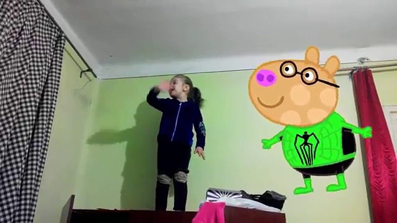 Peppa Pig Spider Man Finger Family Song Peppa Pig Daddy Pig Mom Pig