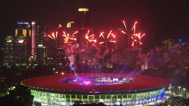 Coreias desfilam juntas na abertura dos Jogos Asiáticos