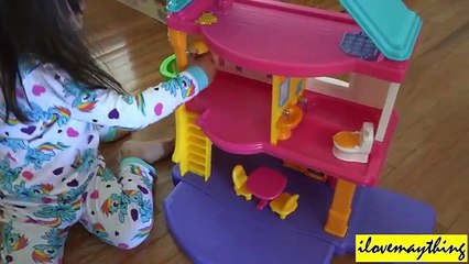 Toys for Little Girls: Fisher Prices My First Dollhouse Unboxing & Playtime 2 of 2