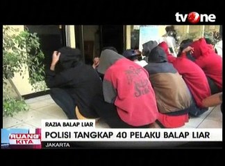 Polisi Tangkap 40 Pelaku Balap Liar, Salah Satunya Wanita ABG