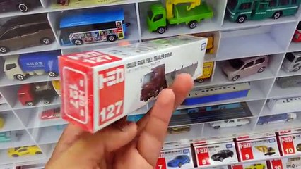 Download Video: TOMICA No.127 Isuzu Giga Full Trailer Dump Takara Tomy Tomica Die cast Toy Car Collection