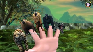 Finger Family || TIGER & CROCODILE Version || Children Animated 3D Rhymes