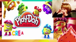 Play DOH Learning videos for kids Learn abc for kids with play doh Letter A, B and C