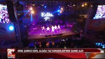 Genç Şarkıcı Edis, Aliağa Yaz Konserleri’nde Sahne Aldı