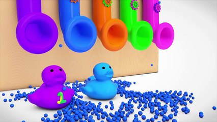 Learn Colors With Duck W Ball And Learn Numbers Nursery Rhymes Song Videos For Kids