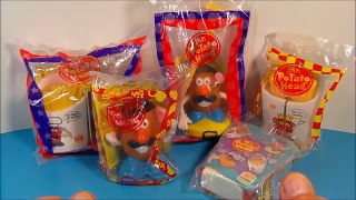 1998 MR. POTATO HEAD SET OF 5 BURGER KING KIDS MEAL TOYS VIDEO REVIEW