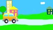 Childrens Cartoons Learn 2d 3d Shapes: Clever Car Counting 1: HOUSE