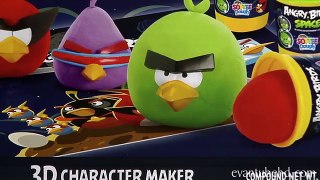 Angry Birds Space SOFTEE DOUGH! + Epic SQUASH and Angry FRUITS!