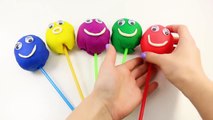 Play Doh Lollipops Learning Colors Superhero Disney Cars Finger Family for Childrens Nursey Rhymes