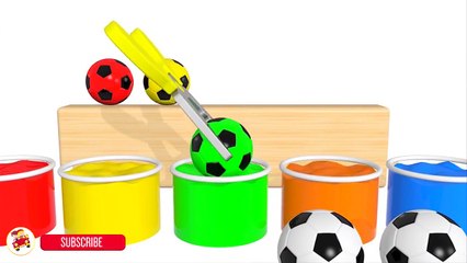 Learn Colors With Soccer Balls Surprise Toys Toilet Poop for Children   Colos Balls For Kids