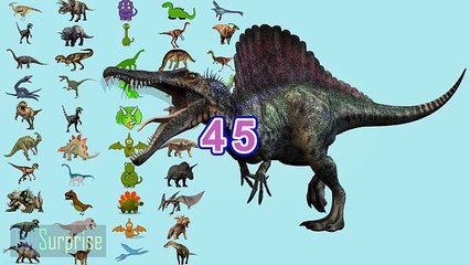 Spanish number 1 100. Counting 100 dinosaurs in Spanish for kids. Learning numbers in Span