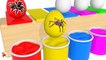 Learn Colors With Surprise Eggs Giant Spider for Children Toddlers   Colours for Kids