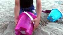 Learn Colors with Shovel Toys for Children, Toddlers and Babies | Play Beach Kids Outdoor Playground