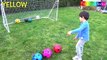 Learn Colors with Soccer Balls for Children, Toddlers and Babies | Colours with Soccer Balls