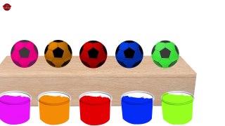Colors for Children Learn with Soccer Balls - Color Balloons Balls Learn Colors for Kids Videos
