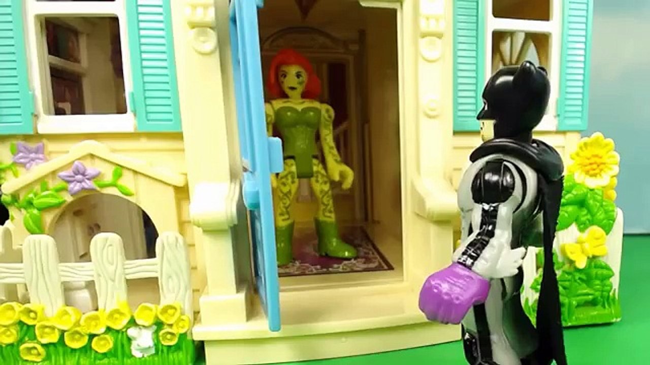 Imaginext Nightwing Jealous When Poison Ivy Hugs Batman Toy Video