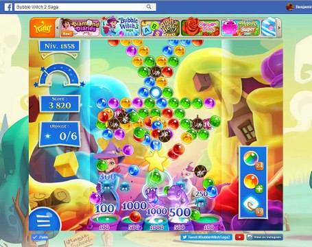 Bubble Witch Saga 2-Level 1858