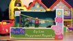 Peppa Pig Playground Playset Zip Line Unboxing Muddy Puddles Playground Pals Toys