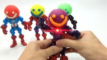 Learn Colors With Play Doh for Children and Spiderman - Superhero & Finger Family Colours for Kids
