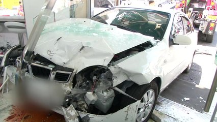 검문 불응 절도범...교통사고 뒤 편의점 돌진 후 도주 / YTN