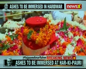 Former PM Atal Bihari Vajpayee's ashes taken to Haridwar