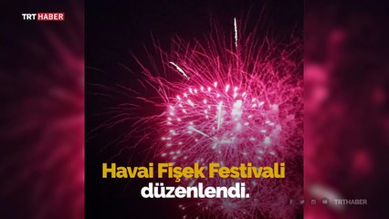 Hollanda'da Avrupa'nın en büyük havai fişek organizasyonu yapıldı