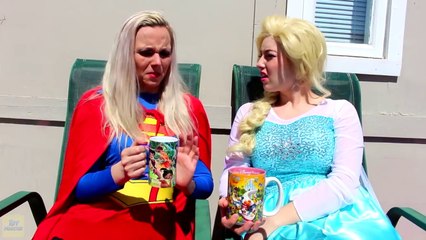 Frozen Elsa will fly! Spiderman, Pink Mayday Parker, Elsa Mermaid & Working wrong !