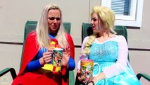 Frozen Elsa will fly! Spiderman, Pink Mayday Parker, Elsa Mermaid & Working wrong !