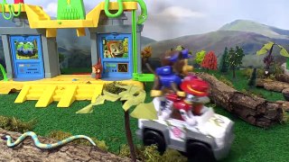 Paw Patrol Brave Rescues with Cars McQueen Thomas The Train and Surprise Eggs from Dinosau