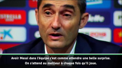 1ere j. - Valverde : "On veut toujours que Messi sorte un lapin de son chapeau"