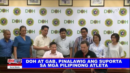 DOH at GAB, pinalawig ang suporta sa mga Pilipinong atleta